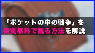 「機動戦士ガンダム 0080 ポケットの中の戦争」を実質無料で観る方法